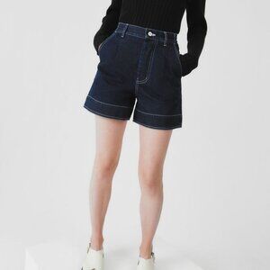 Women's Dark Blue Denim Shorts